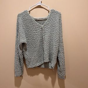 Altar’d State teal sweater. Super cute and great for fall! Amazing quality